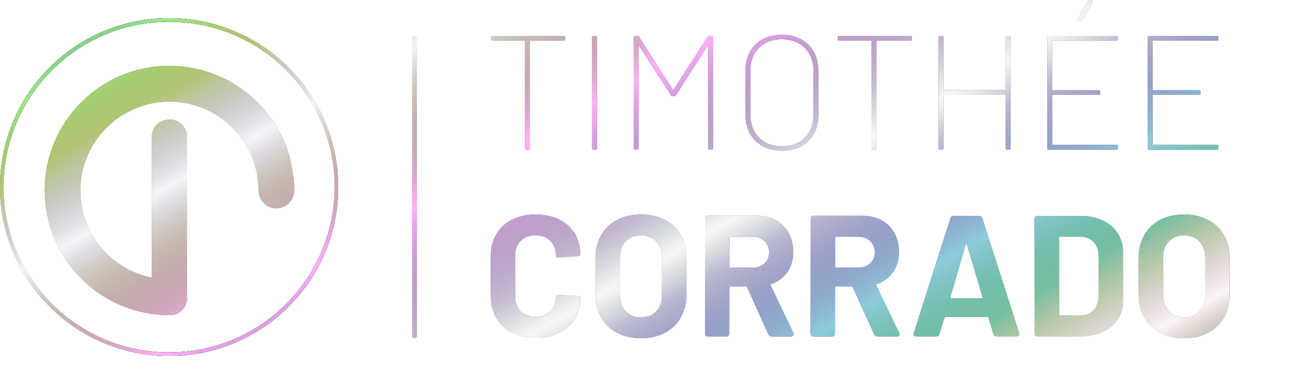 Logotype holographique Timothée Corrado