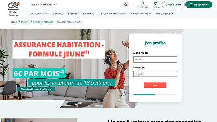 Assurance Habitation Jeunes, Réalisation par Timothée CORRADO