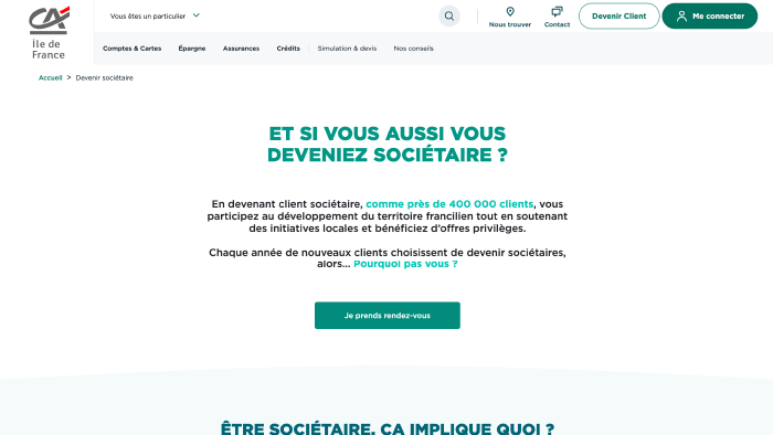 Devenir sociétaire, Réalisation par Timothée CORRADO