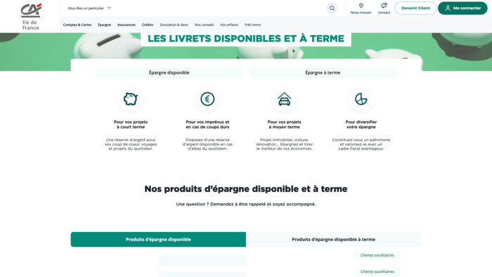 Livrets disponibles et à terme, Réalisation par Timothée CORRADO