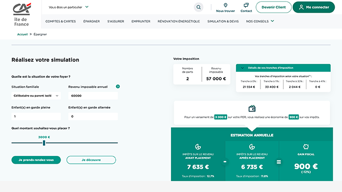 Simulateur d'Optimisation Fiscale, Réalisation par Timothée CORRADO